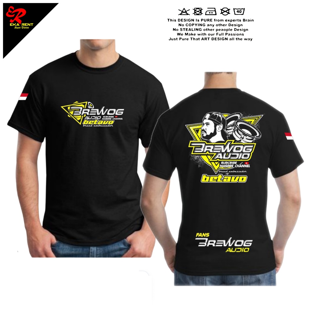 Kaos Brewog Sound System Bahan Adem