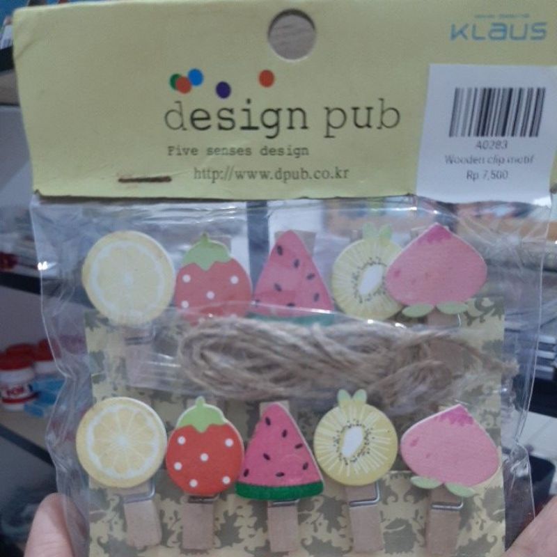 

wooden clip/ jepit kayu/ hiasan jepit kayu motif