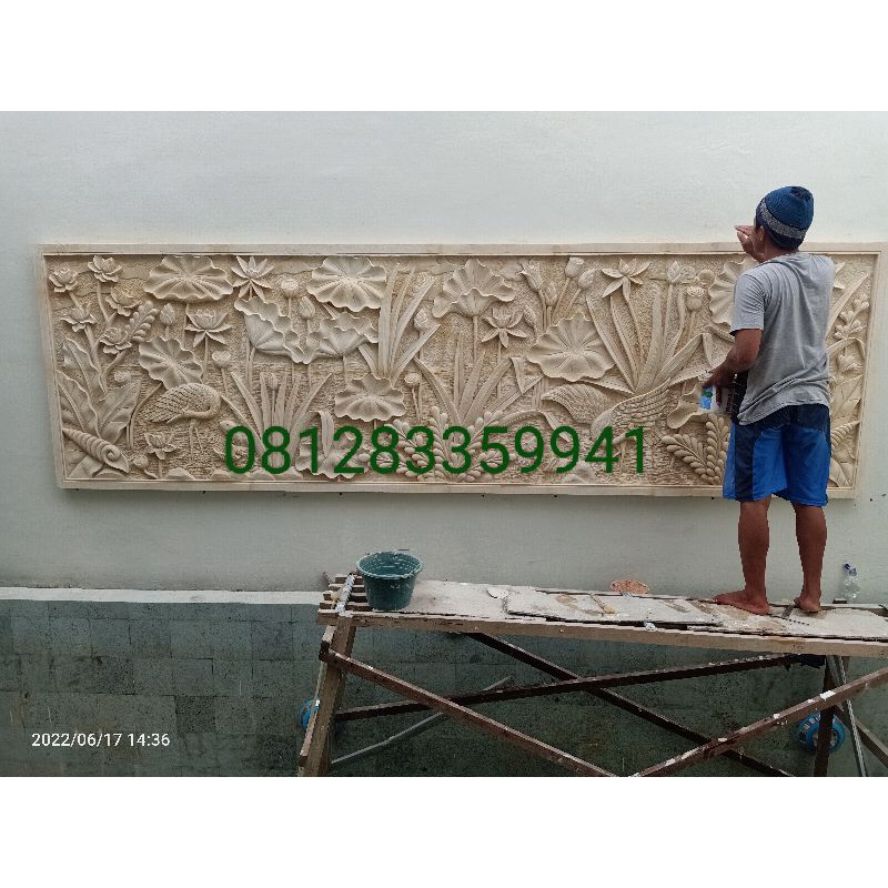 Jual batu ukir, Batu ukir dinding, Relief batu alam, Walpaper dinding, Hiasan dinding