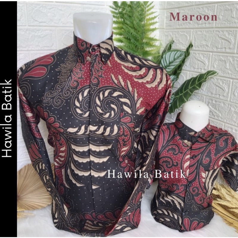 Baju Batik Couple Ayah Anak