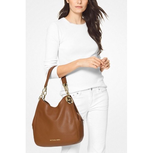 Michael Kors - Lillie Large Pebbled Leather Shoulder Bag