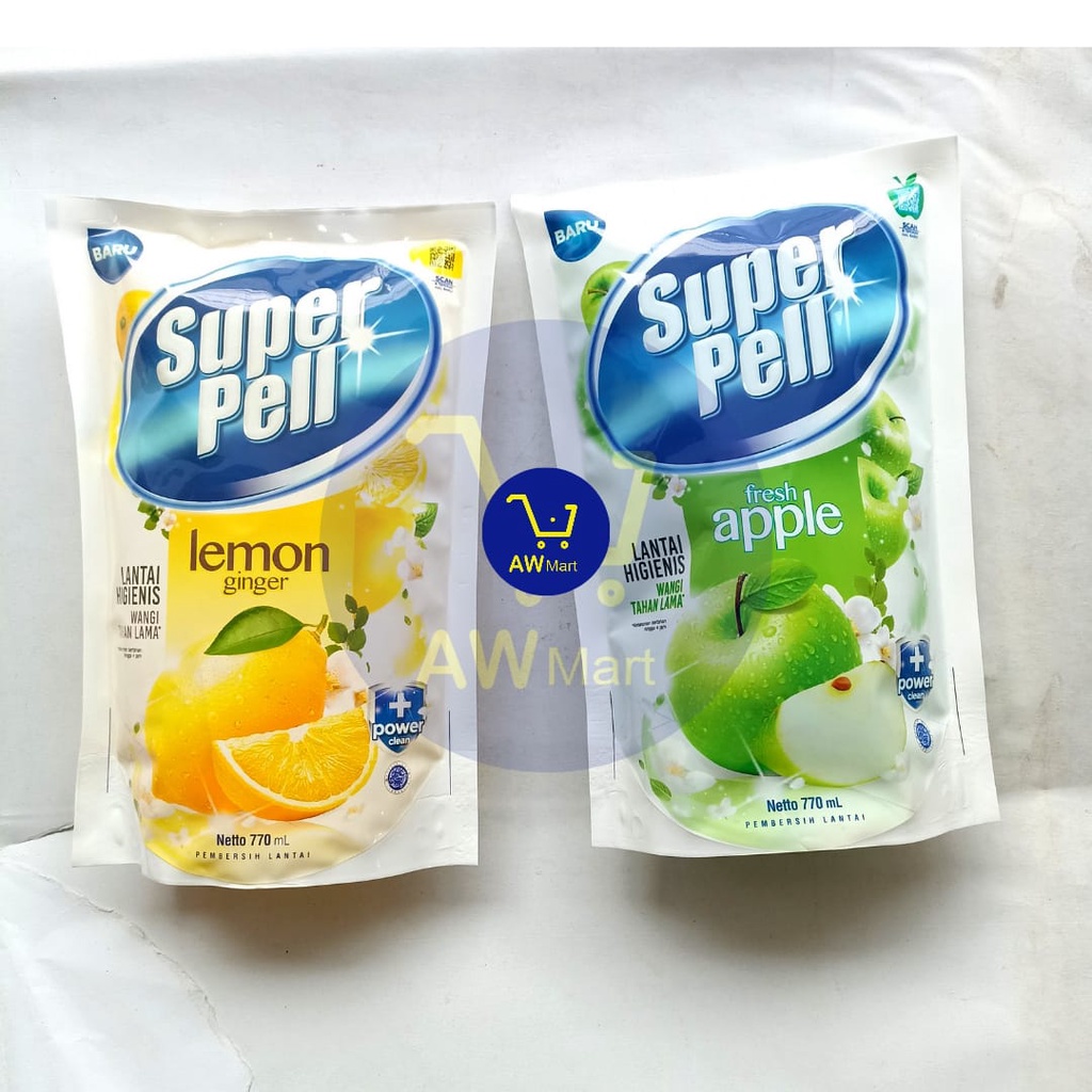 SUPER PELL 770ML - PEMBERSIH LANTAI SUPER PELL 770ML APEL LEMON