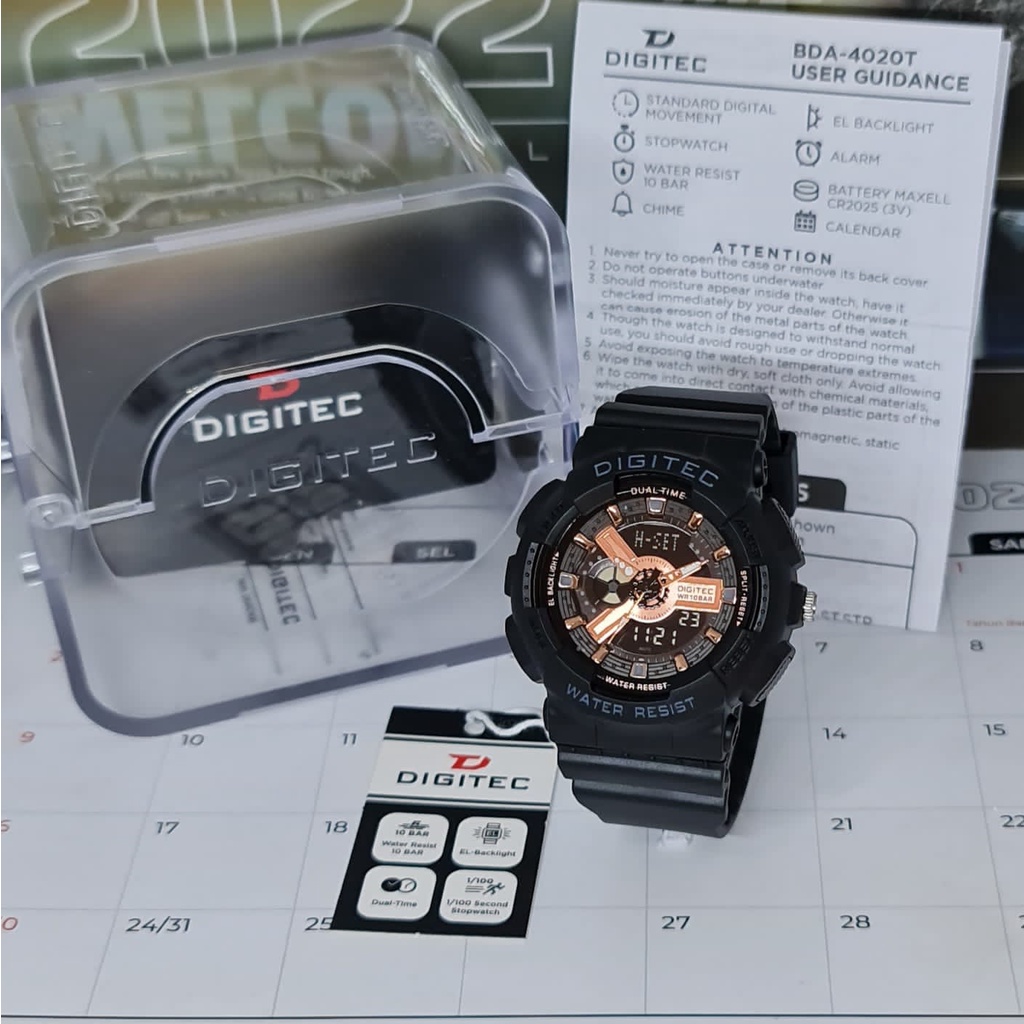 BEST SELLER JAM TANGAN PRIA WANITA DIGITEC ORIGINAL A161 TALI RUBBER BULAT DM 4.3CM FREE BOX ORI &amp; BATERAI || JAM TANGAN FASHION PRIA JAM TANGAN COWOK MURAH