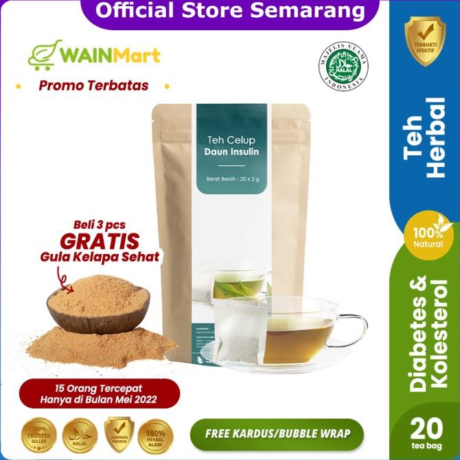 

[BISA COD] Teh Celup Daun Insulin Obat Diabetes Herbal Teh Pencegah Kanker