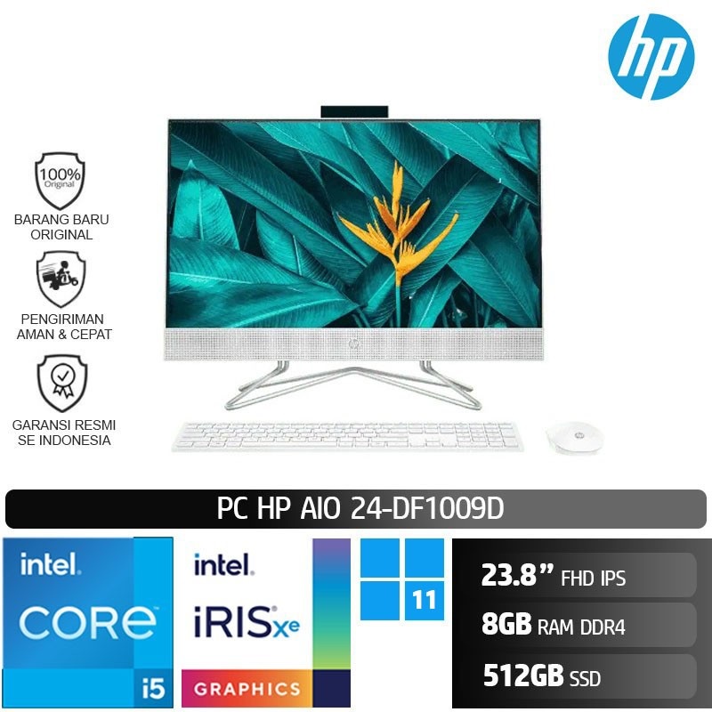 PC HP AIO 24 DF1009D 397J5PA [i5-1135G7 8GB 512GB SSD 23.8″ W11+OHS]
