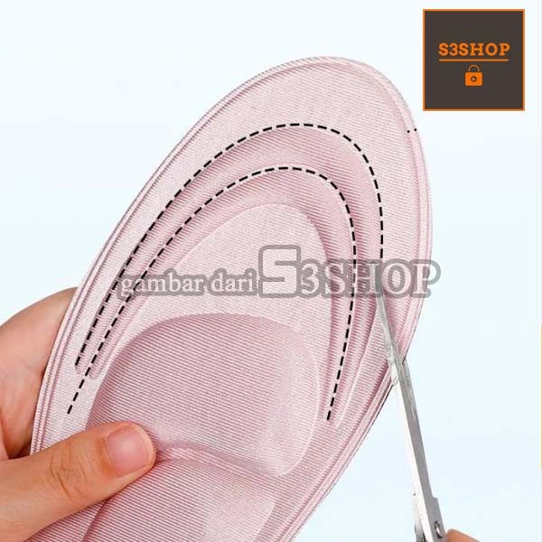 Insole Busa 4D Empuk Kualitas Premium Orthopedic Cewek Cowok Anti Slip