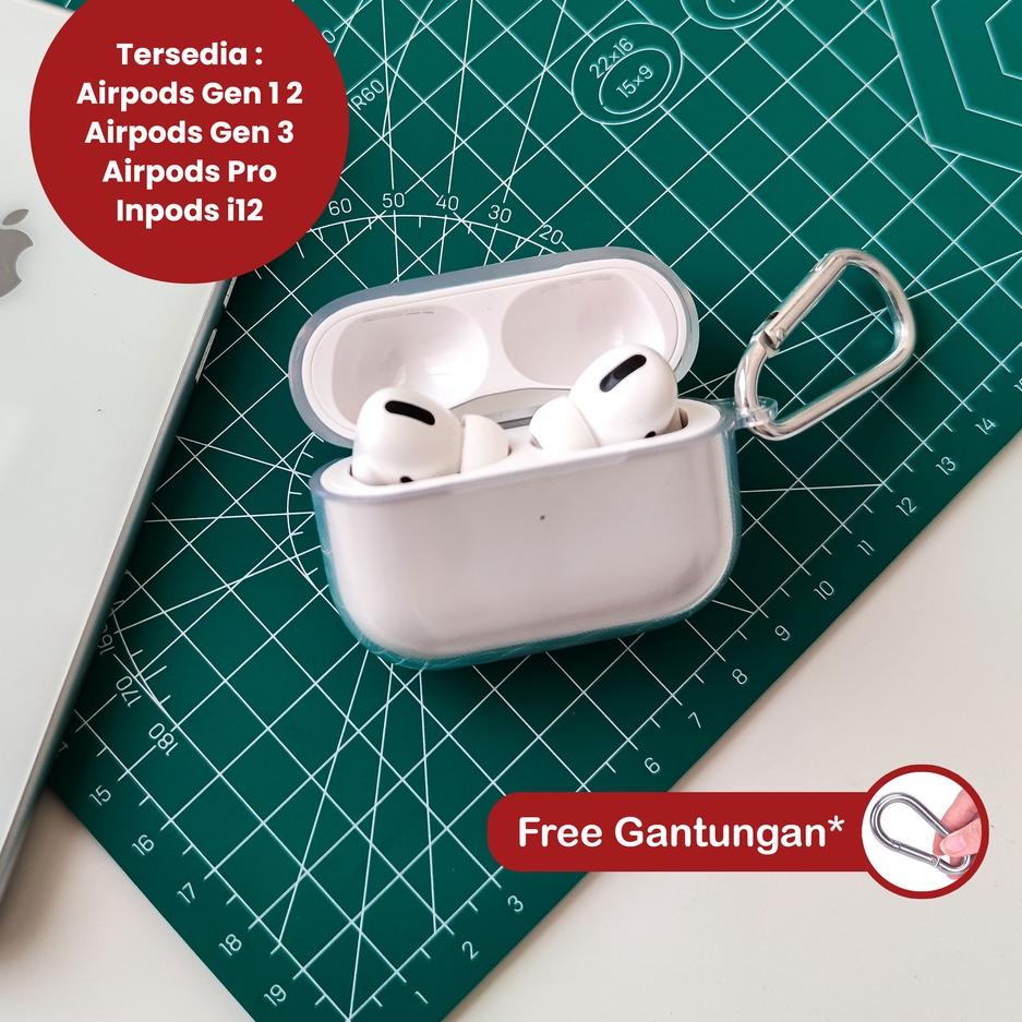 ((N-1-7 ✔> Casing Case Airpods Gen 1 2 3 Airpods Pro InPods i12 Softcase Airpod Gen 1 2 3 Pro 2021 S