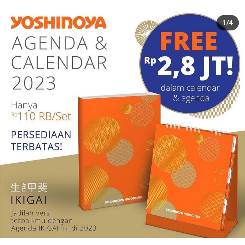 Agenda dan Kalender yoshinoya 2023
