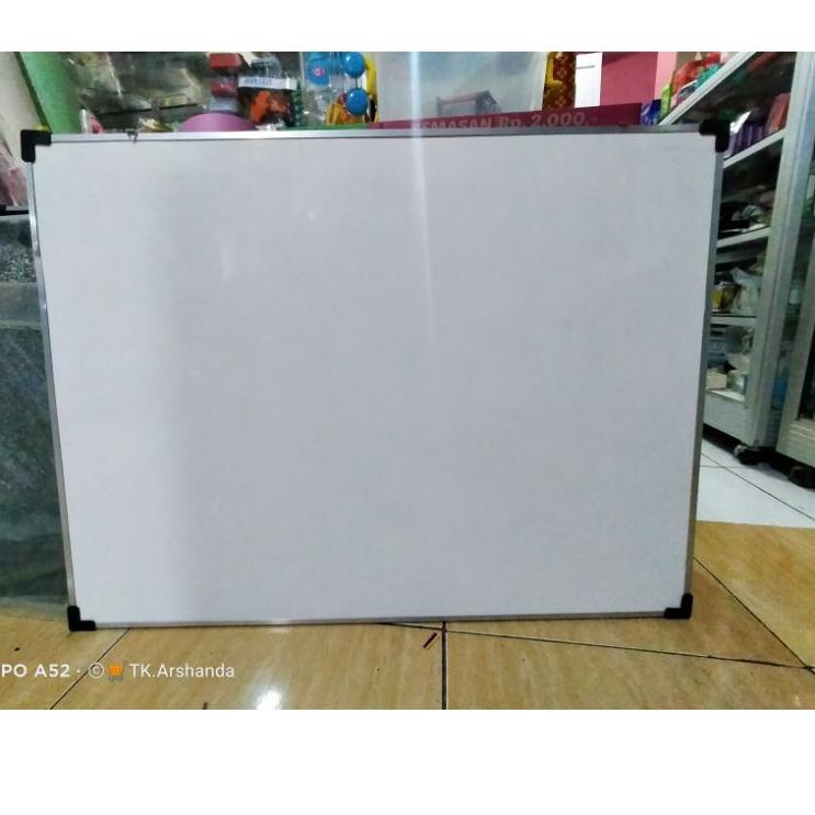 

((E-9-E ♥> Papan Tulis 60x80 / white board ukuran besar+ standing gratis spidol+ penghapus trending