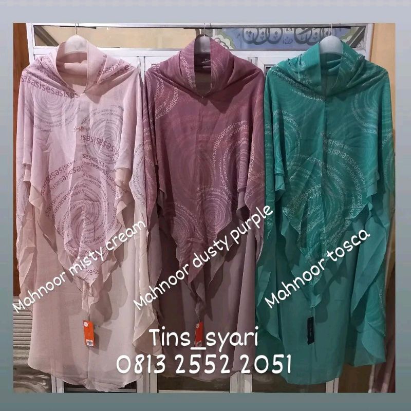 Sisesa khimar berkha mahnoor tosca green terbaru