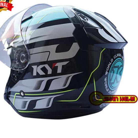 Restock HELM / HELM KYT / KYT / DJ MARU / HELM KYT DJ MARU MOTIF #13 BLUE AQUA TERLARIS