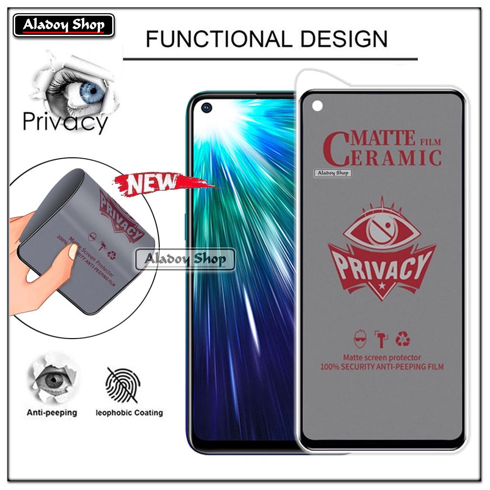 PAKET 2IN1 Anti Gores Privacy Vivo Z1 Pro + Tempered Glass Kamera