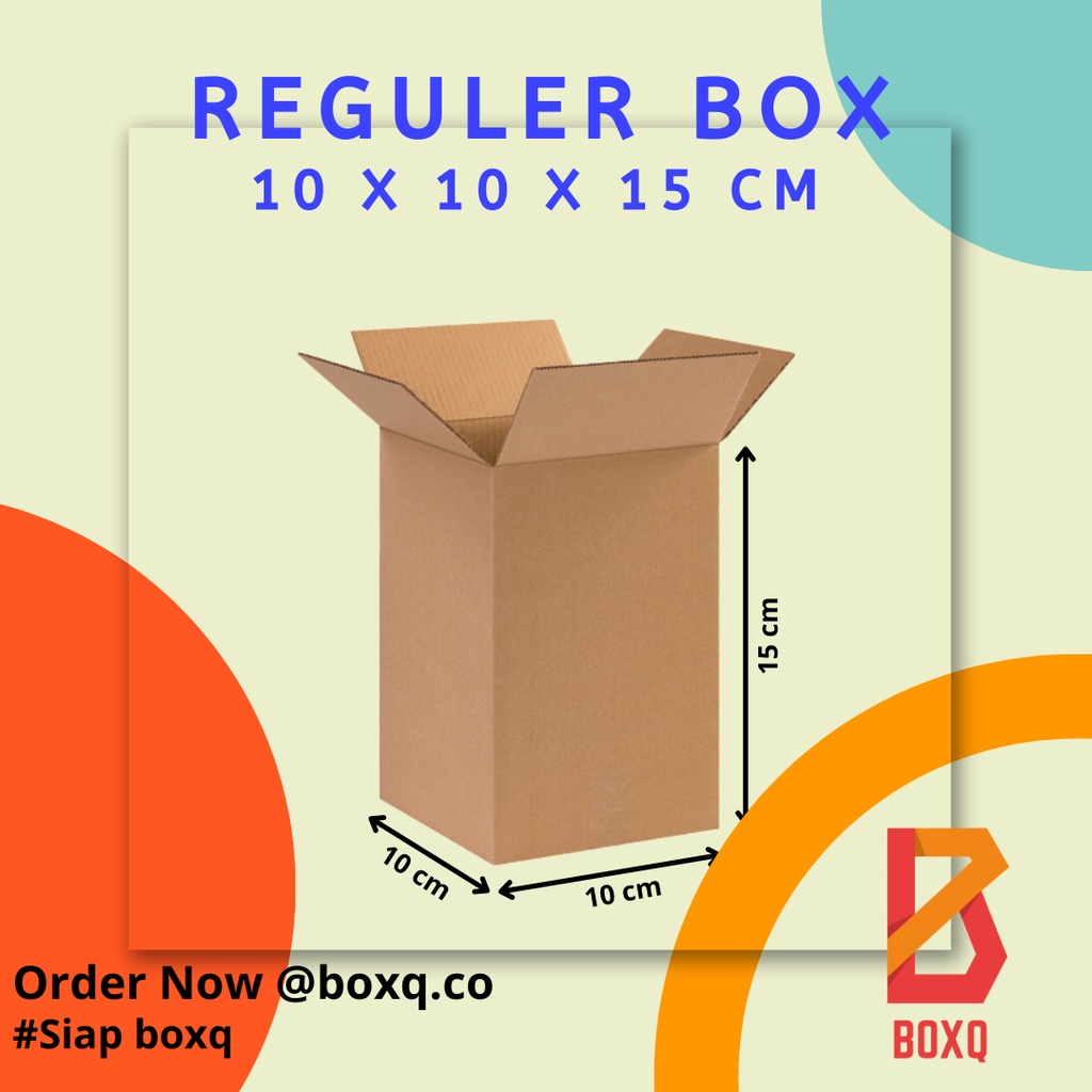 BOX / KARDUS / DUS COKLAT PACKING POLOS UK. 10x10x15cm