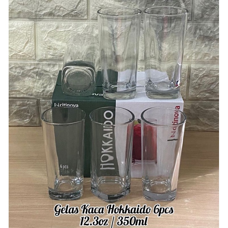 CITINOVA - GELAS KACA HOKKAIDO 1pak (6pcs)