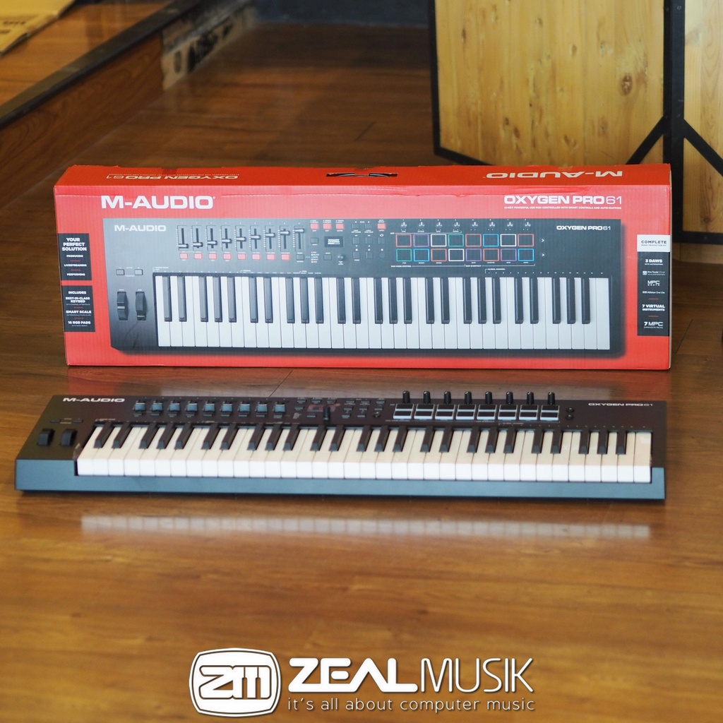 M-Audio Oxygen Pro 61 USB Keyboard Midi Controller - Zeal Musik Jogja