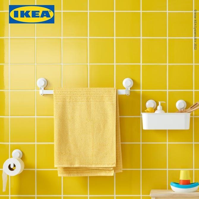 Ikea Tisken Gantungan Baju Tempel Putih Isi 2Pcs