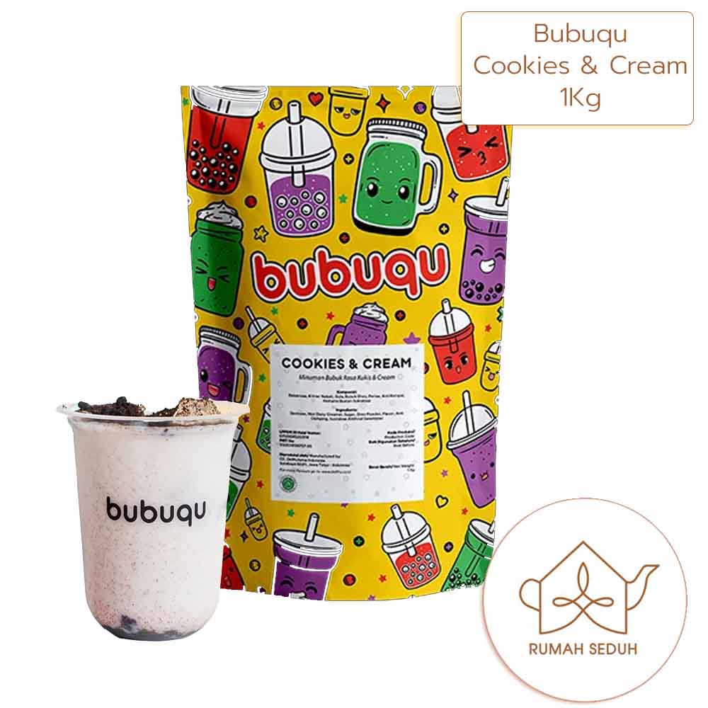 

1Kg Bubuqu Cookies n Cream Powder Drink - Minuman Bubuk Kukis and Krim