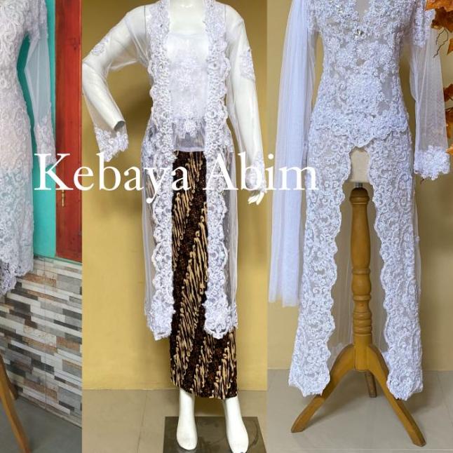11.11✔️[READY] Kebaya Akad Nikah Full Payet | Gaun Pengantin Kerah Bulat | Atasan Kutu Baru / Maudi|