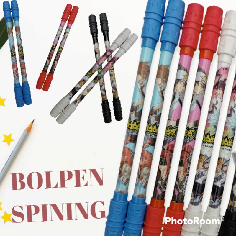 Spinning Pen Pulpen Putar Karakter Anti Stress / Pena Pulpen Putar Mainan Anak Pen