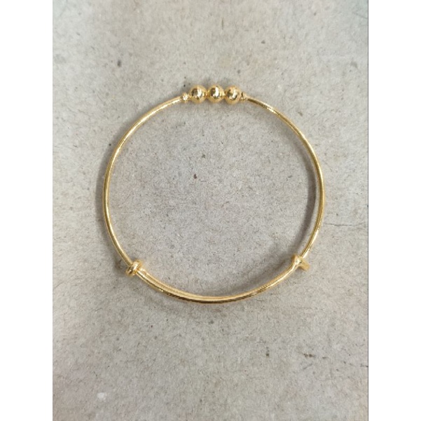 gelang bayi bola 3 segram emas muda