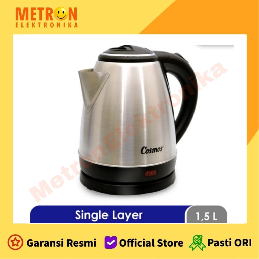 COSMOS CTL 618 / ELECTRIC KETTLE CORDLESS 1,2 LITER 600 WATT / CTL618