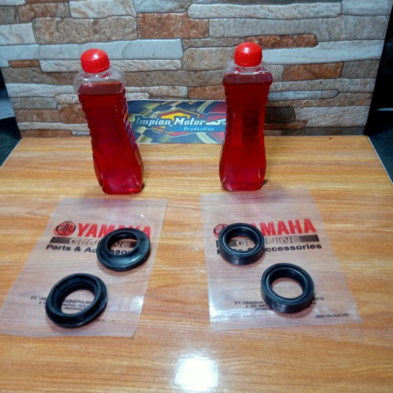 Paketan HEMAT seal shock depan motor Yamaha Mio Fino Mio j Xeon m3 fizr Vega Jupiter ZR MX seal shoc