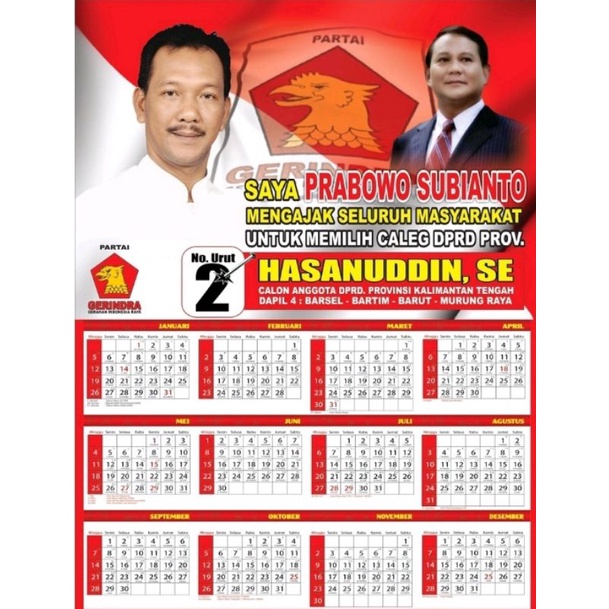 

CETAK KALENDER PARTAI/ PERUSAHAAN BAHAN ARTPAPER 260GSM 1000PC MURAH BANDUNG