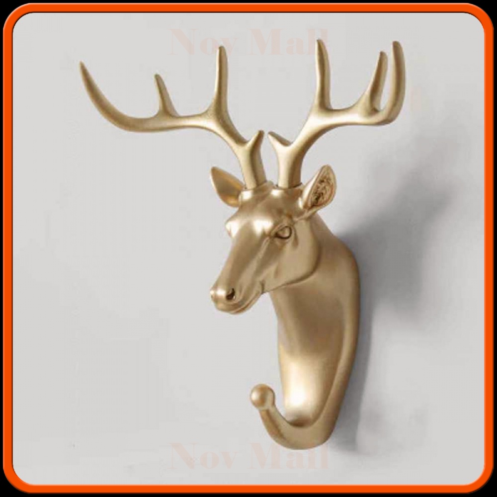 Gantungan Dinding Wall Hanging Hook Antlers Head -ST312