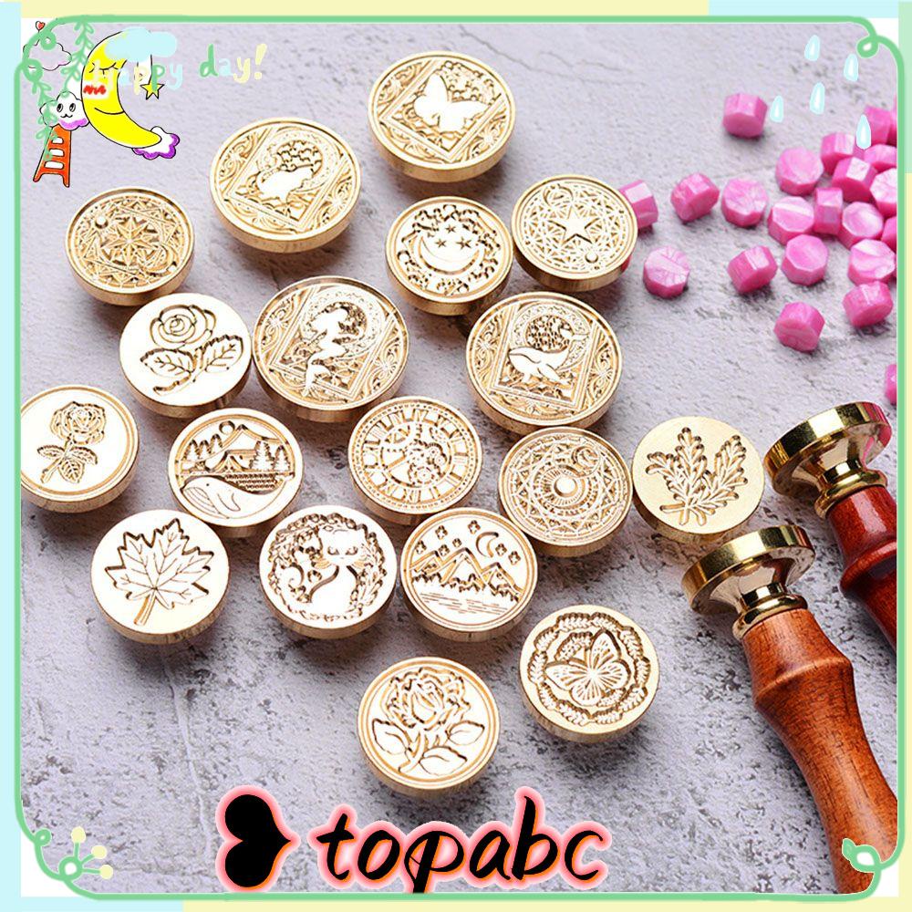 Top Wax Seal Cap Segel Amplop Undangan Pernikahan Festival Tahun Baru Pembungkus Kado Sealing Stamp Head