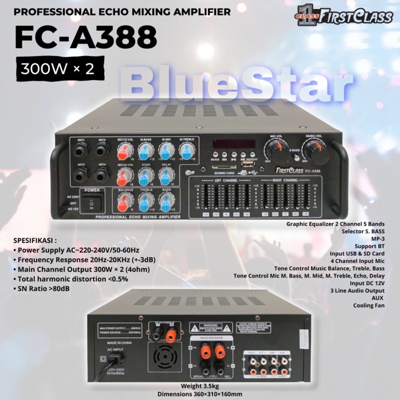 Amplifier Firstclass FC A 388 Original FIRSTCLASS FC A388