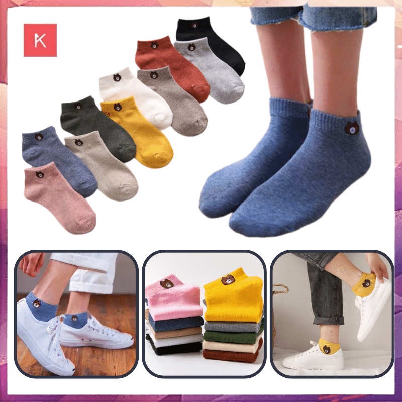 ANG KAOS KAKI PENDEK IMPORT FASHION PRIA WANITA UNTUK ANAK DAN DEWASA MOTIF BAHAN BERKUALITAS