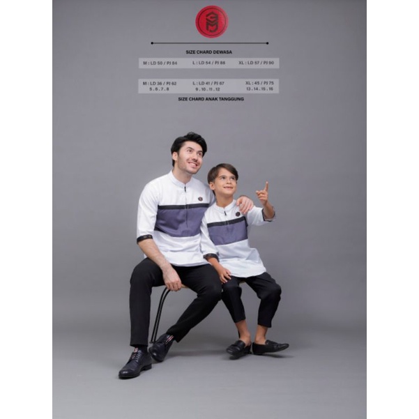 Baju koko couple ayah dan anak new model premium/koko kurta couple original