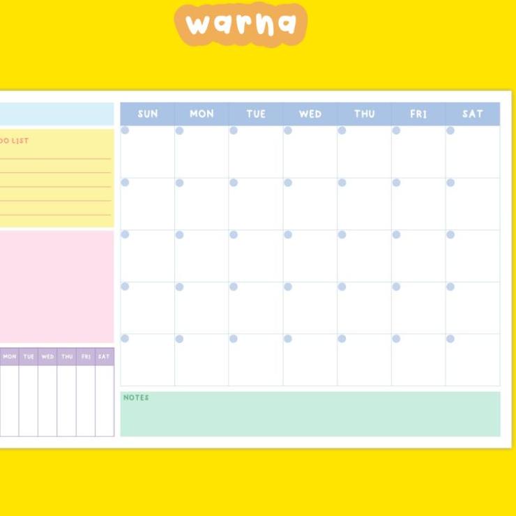 

New Style WALL PLANNER / MONTHLY PLANNER / WEEKLY PLANNER / TO DO LIST