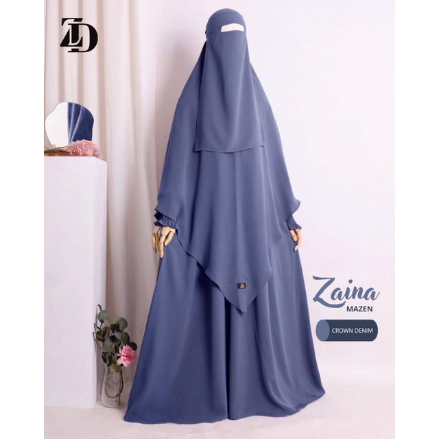 EY- GAMIS MAZEN MARZAN SULTAN ZAINA BY ZD SYARI SET KHIMAR CADAR