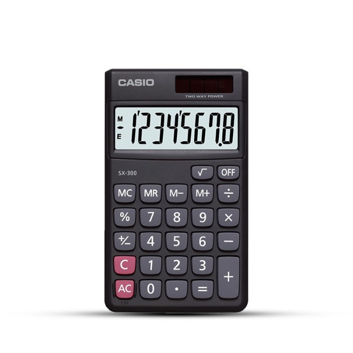 

KOMPLIT CASIO SX-300 - Hitam - Kalkulator Saku