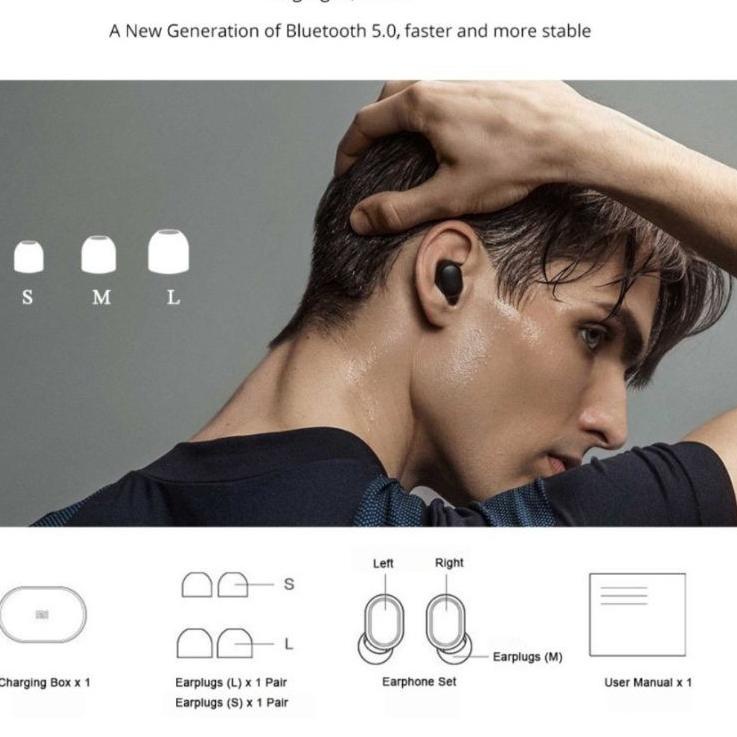 Murah Trending [Free Casing] Headset Bluetooth earphone Xiaomi Airdots Earbuds TWS Bluetooth