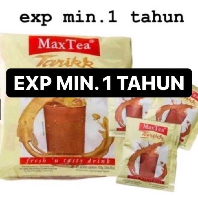 

MAXTEA TEH TARIK 25 GRAM X 30 SACHET / MAX TEA TEH TARIK