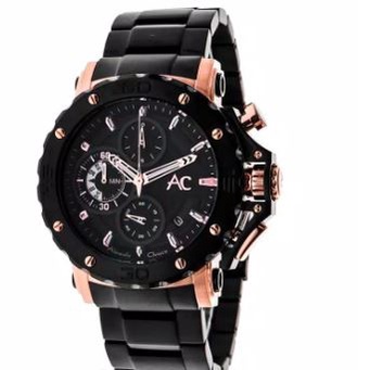 JAM TANGAN PRIA Alexandre Christie Ac 9205 BC Stainless - Black ORIGINAL