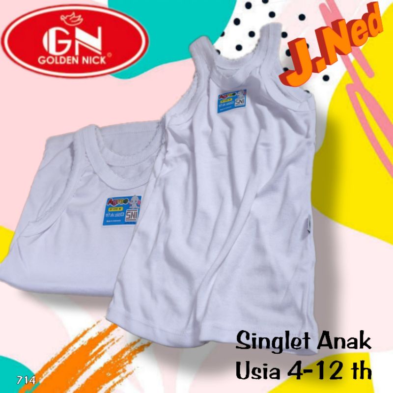 J714 SINGLET ANAK AGREE KAOS DALAM ANAK ART SF 039