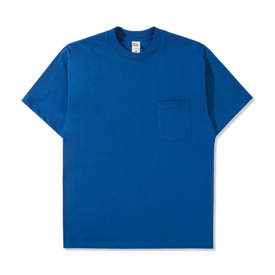 Real Heavy SS Pocket T Shirt 16s Blue