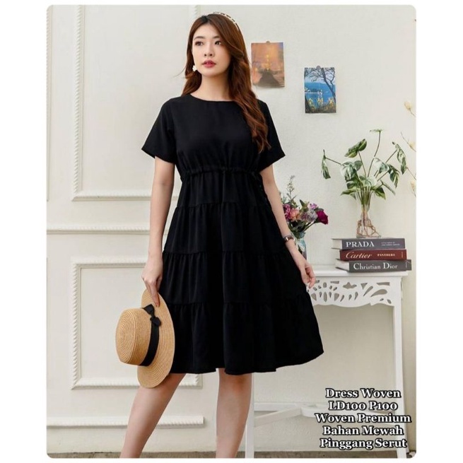 DRESS MILEA / DRESS CASUAL WANITA KOREAN STYLE