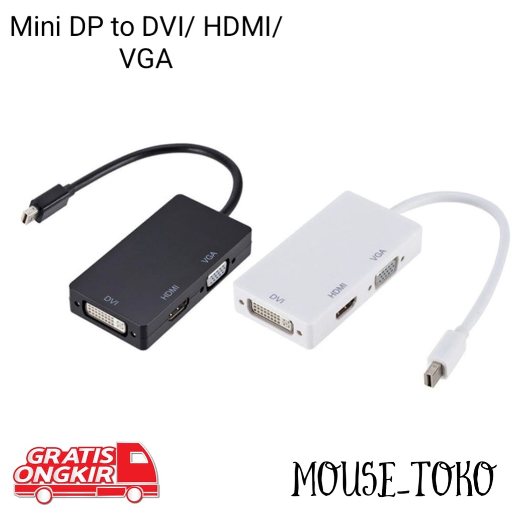 MIni DP to HDMI+VGA+DVI/Thunderbolt MINI DP To HDTV -VGA-DVI/Converter to MINI Display Port to VGA to DVI