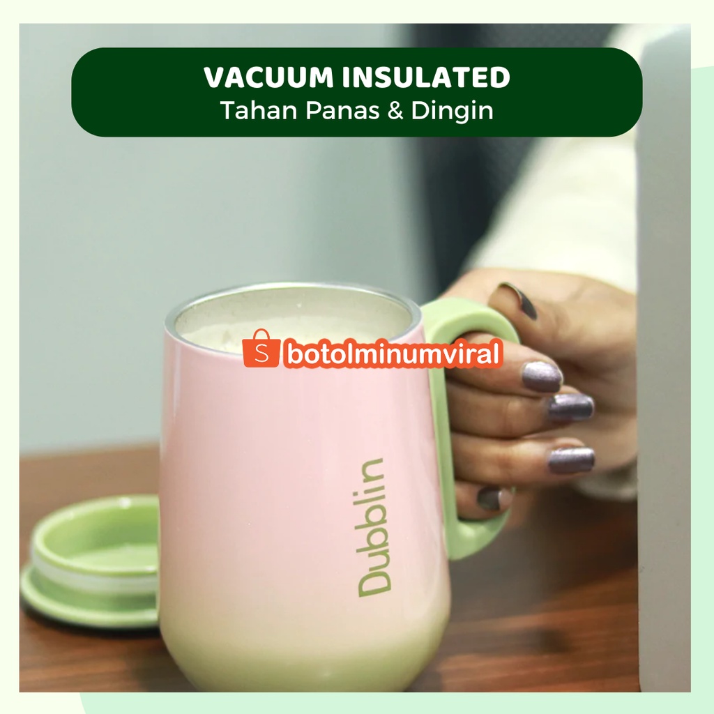 Mug Tumblr Coffee Teh Stainless Panas Dingin Hadiah Aesthetic Rugby Premium Import