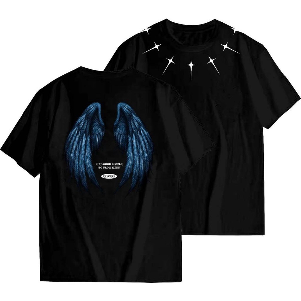 Baju Kaos Asli Kualitas Distro Kaos Oversize Karakter Kartun Polos Shirt Sablon Premium Wanita &amp; Cowok Bahan Cotton Combed 24s Jumbo Original Murah