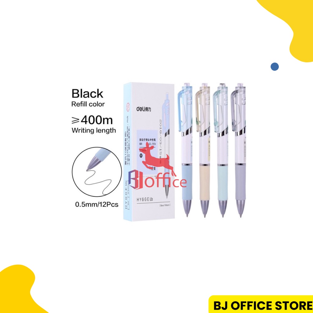 

Pulpen Gel S11 Deli / Ballpoint Gel S11 Deli