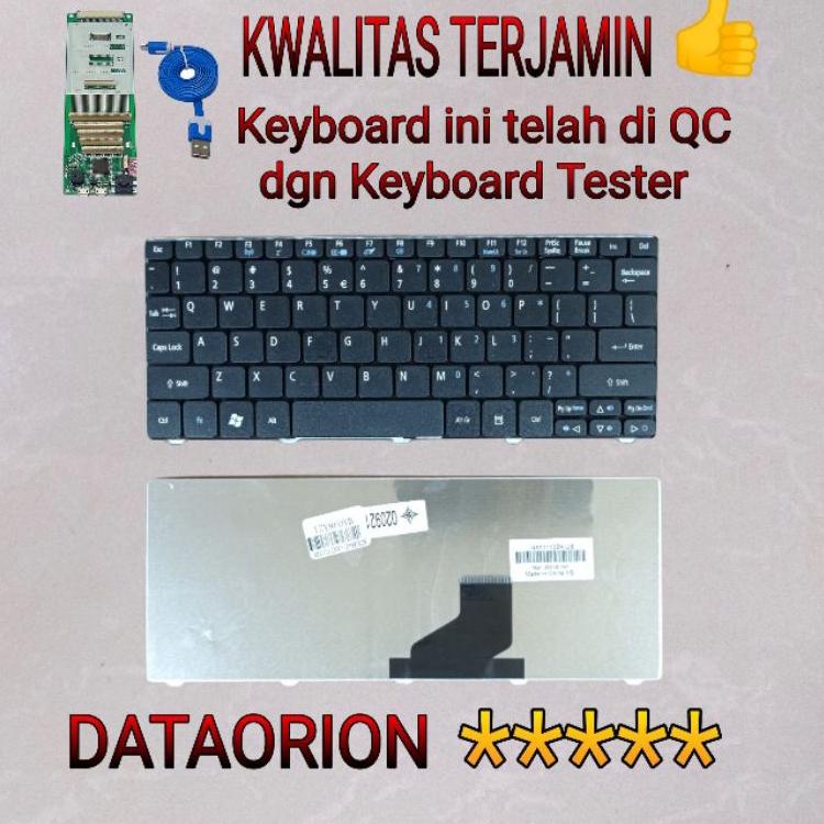 Menarik Keyboard acer aspire one 532 532H AO532H AO532 D255 Nav50 N57 N578Q N570 N57C hitam