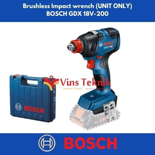 Brushless Impact Wrench Bosch Gdx 18V-200 Impact Driver Unit Only