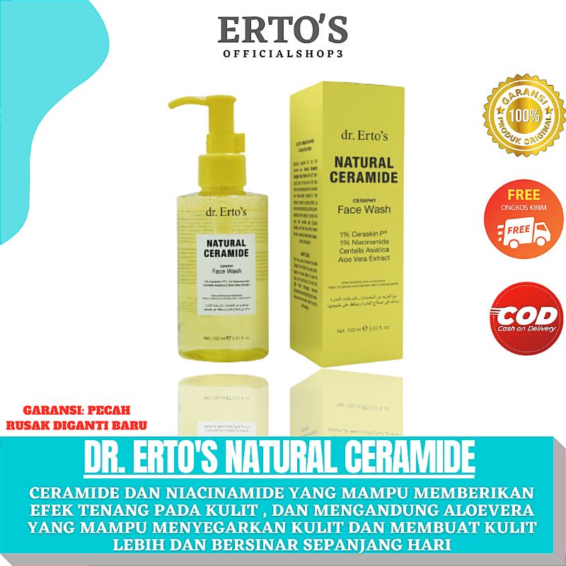 dr.Ertos Natural Ceramide Face Wash ORIGINAL BPOM