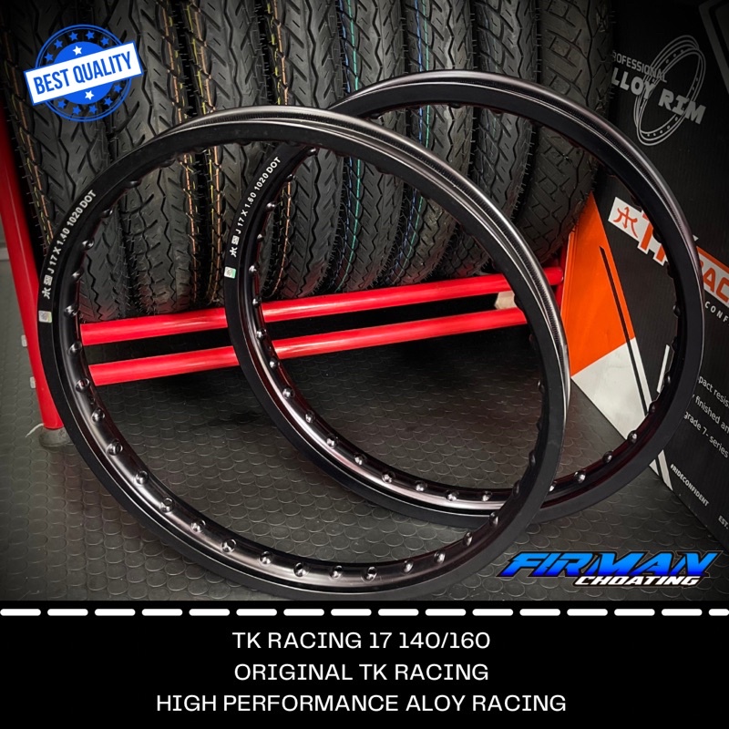 RING VELK RIM VELG TK RACING HITAM RING 17x140 17x160 36 Hole (Sepasang)