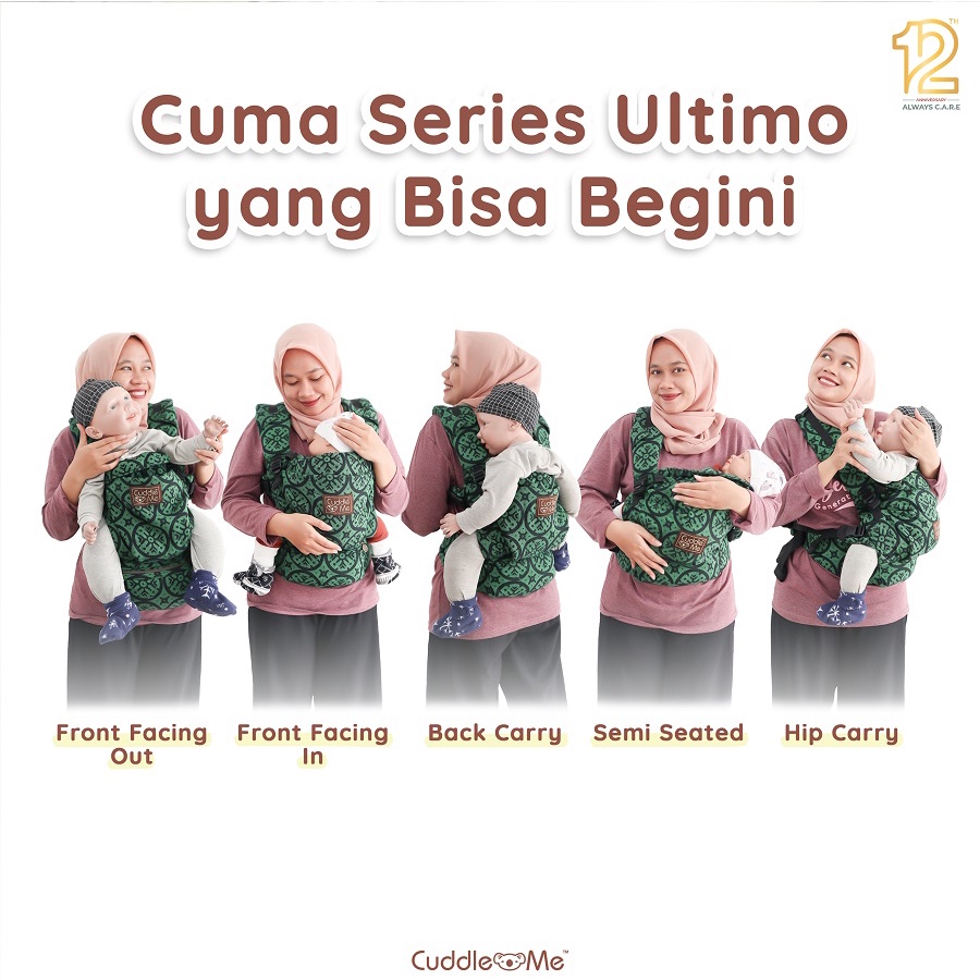 Cuddle Me WCSSC Jacquard Ultimo Gendongan Tenun Bayi Hipseat M Shape Carrier Original Cuddleme